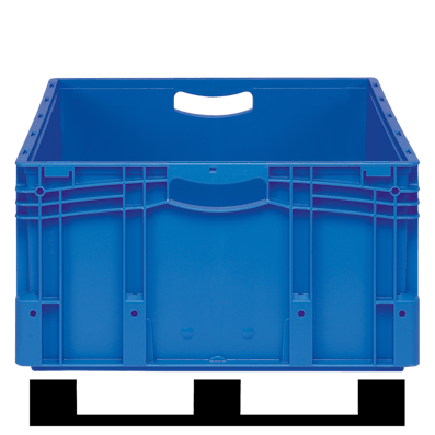 Frontansicht Großbehälter XL mit Kufen, Höhe 320 mm Frontansicht Großbehälter XL mit Kufen, Höhe 320 mm