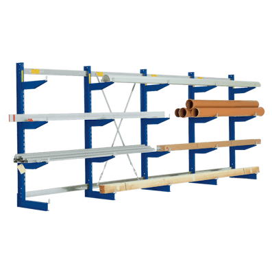 Kragarmregal Typ S, einseitige Nutzung Kragarmregal Typ S, einseitige Nutzung