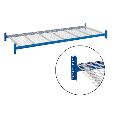 Detailansicht der Gitterböden für Palettenregal-System PRO Detailansicht der Gitterböden für Palettenregal-System PRO