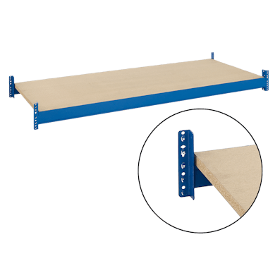 Detailansicht des Spanplattenboden für Palettenregal-System PRO Detailansicht des Spanplattenboden für Palettenregal-System PRO