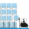Palettenregal-System PRO mit verfahrbarer Palettenregalanlage PROmobile, Zeichnung Palettenregal-System PRO mit verfahrbarer Palettenregalanlage PROmobile, Zeichnung