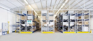 Foto verfahrbare Palettenregalanlage PROmobile 01 Foto verfahrbare Palettenregalanlage PROmobile 01