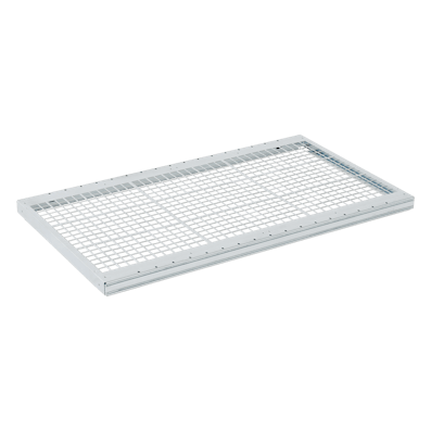 Detailansicht Brandschutzboden GRID für Fachbodenregale Detailansicht Brandschutzboden GRID für Fachbodenregale