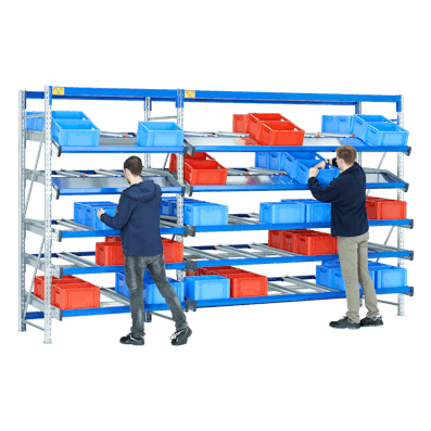 Foto Stückgutdurchlaufregal Foto Stückgutdurchlaufregal