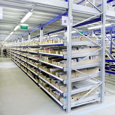 Foto Stückgutdurchlaufregal, Referenz Eurotape Foto Stückgutdurchlaufregal, Referenz Eurotape