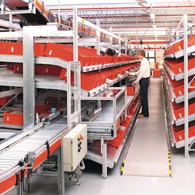 Foto Stückgutdurchlaufregal, Referenz Zwilling J.A. Henkels AG Foto Stückgutdurchlaufregal, Referenz Zwilling J.A. Henkels AG