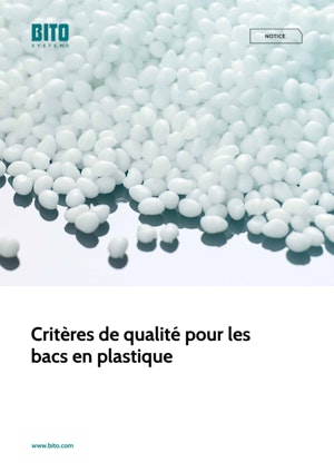 Notice: Critères de qualité pour les bacs en plastique