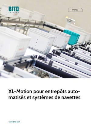 Aperçu: XL-Motion pour entrepôts automatisés et systèmes de navettes