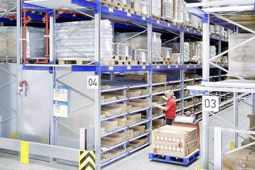 Palletstellingen met orderpicking niveau